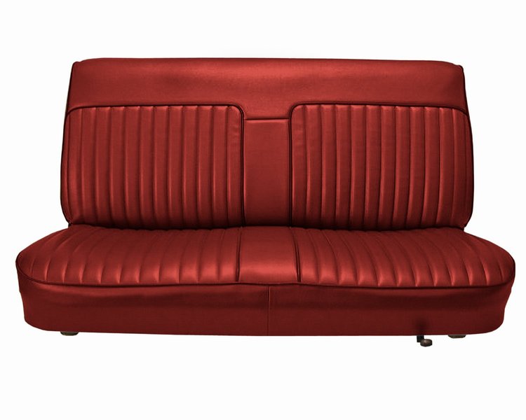 Bench Seat Upholstery for 1982-1993 Chevrolet S-10, GMC S-15, Sonoma Standard Cab Truck [Sierra Vinyl, Dark Red]