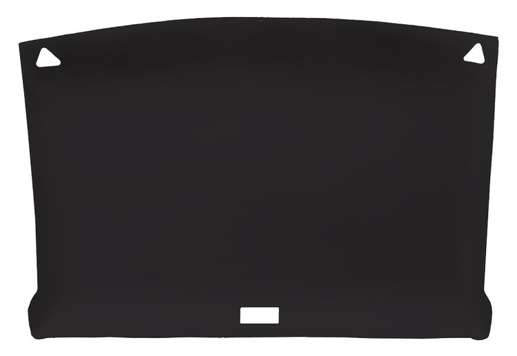 ABS Plastic Headliner for 1982-1993 Chevrolet S-10, GMC S-15, Sonoma Standard Cab Truck [Foambacked Cloth, Black]