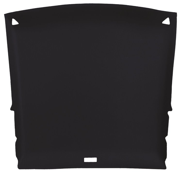 ABS Plastic Headliner for 1982-1993 Chevrolet S-10, GMC S-15, Sonoma 2-Door Extended Cab Truck [Foambacked Cloth, Black]