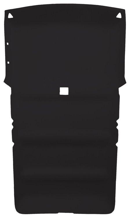 ABS Plastic Headliner for 1983-1991 GMC S-15 Jimmy, 1983-1993 Chevrolet S-10 Blazer [2-Door, Foambacked Cloth, Black]