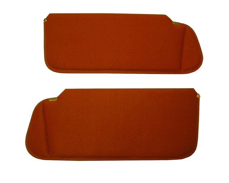 Sun Visors for 1982-1993 Chevy S-10 Trucks, S-10 Blazer, GMC S-15, Sonoma Trucks,  S-15 Jimmy [Foambacked Cloth, Red]