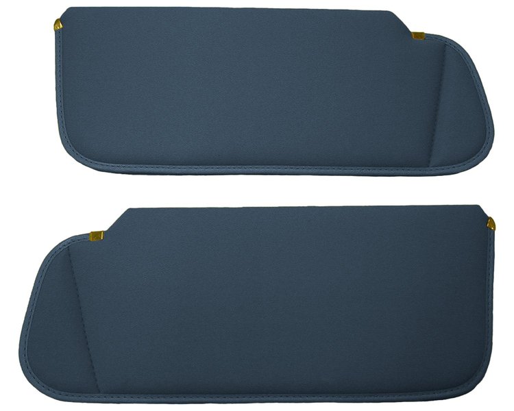 Sun Visors for 1982-1993 Chevy S-10 Trucks, S-10 Blazer, GMC S-15, Sonoma Trucks,  S-15 Jimmy [Foambacked Cloth, Medium Blue]