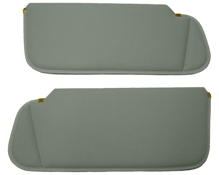 Sun Visors for 1982-1993 Chevy S-10 Trucks, S-10 Blazer, GMC S-15, Sonoma Trucks,  S-15 Jimmy [Foambacked Cloth, Light Gray]