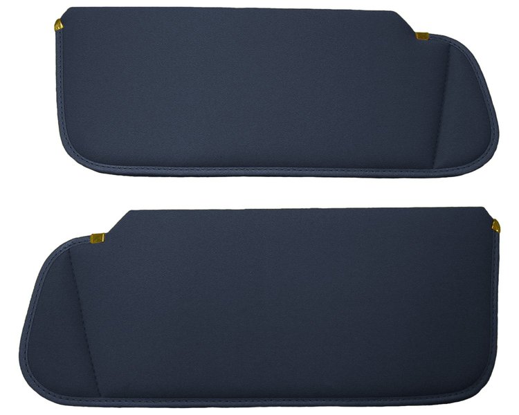 Sun Visors for 1982-1993 Chevy S-10 Trucks, S-10 Blazer, GMC S-15, Sonoma Trucks,  S-15 Jimmy [Foambacked Cloth, Navy Blue]