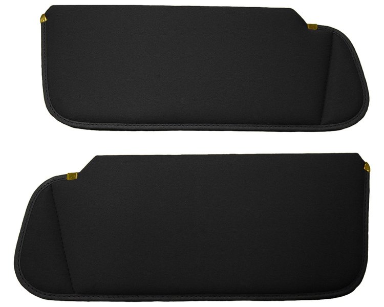 Sun Visors for 1982-1993 Chevrolet Blazer, S-10/GMC S-15, Jimmy, Sonoma [Foambacked Cloth, Black]