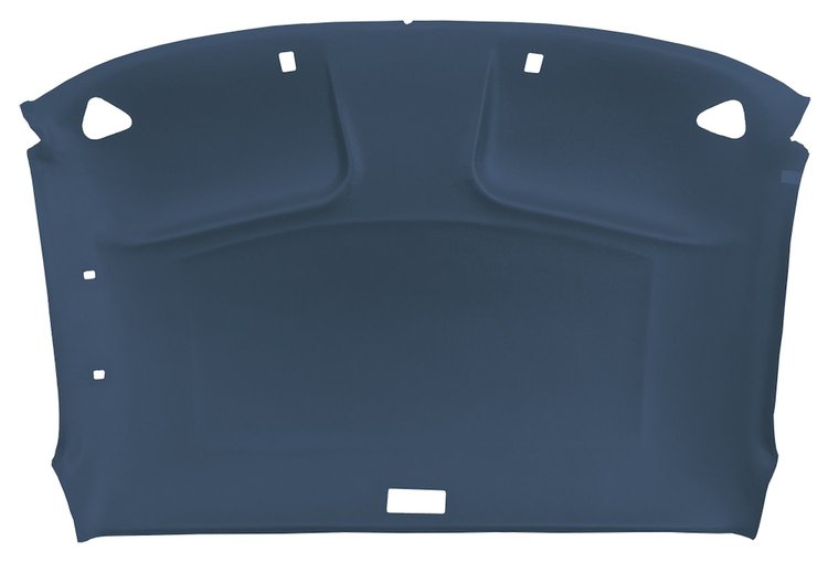 ABS Plastic Headliner for 1994-2003 Chevrolet S-10, GMC Sonoma Standard Cab Truck [Foambacked Cloth, Blue]