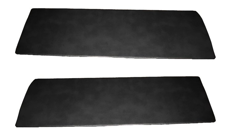 Front Door Panel Inserts for 1947-1955 (1st Series) Chevrolet, GMC Standard Cab Truck [Madrid Vinyl, Black]