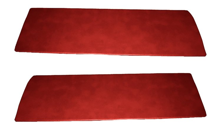 Front Door Panel Inserts for 1947-1955 (1st Series) Chevrolet, GMC Standard Cab Truck [Madrid Vinyl, Red]