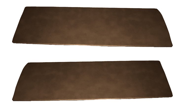 Front Door Panel Inserts for 1947-1955 (1st Series) Chevrolet, GMC Standard Cab Truck [Madrid Vinyl, Dark Saddle]