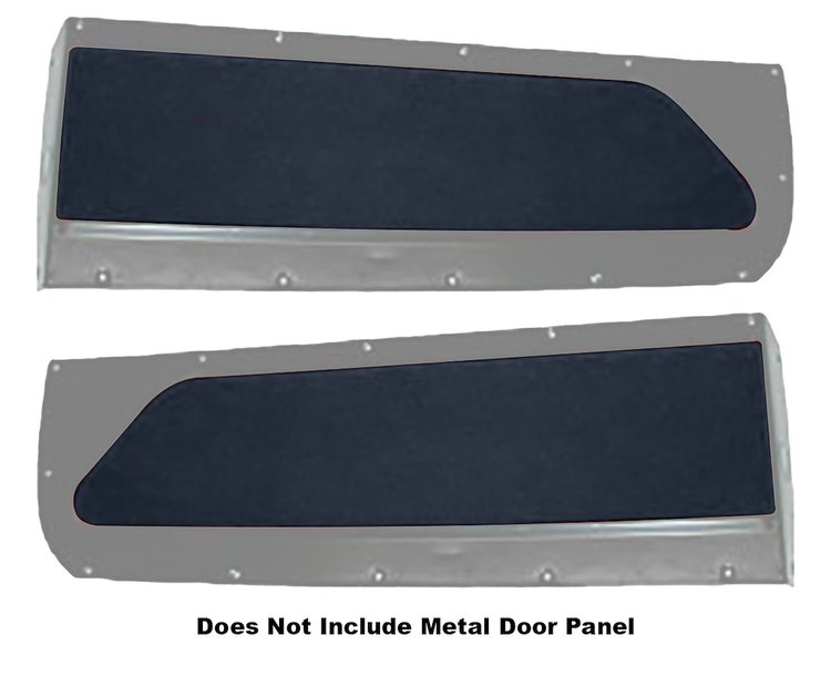 Front Door Panel Inserts for 1955 (2nd Series)-1959 Chevrolet, GMC Standard Cab Truck [Madrid Vinyl, Navy Blue]
