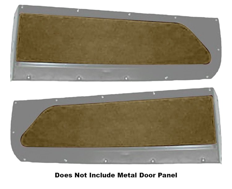 Front Door Panel Inserts for 1955 (2nd Series)-1959 Chevrolet, GMC Standard Cab Truck [Sierra Vinyl, Palomino]