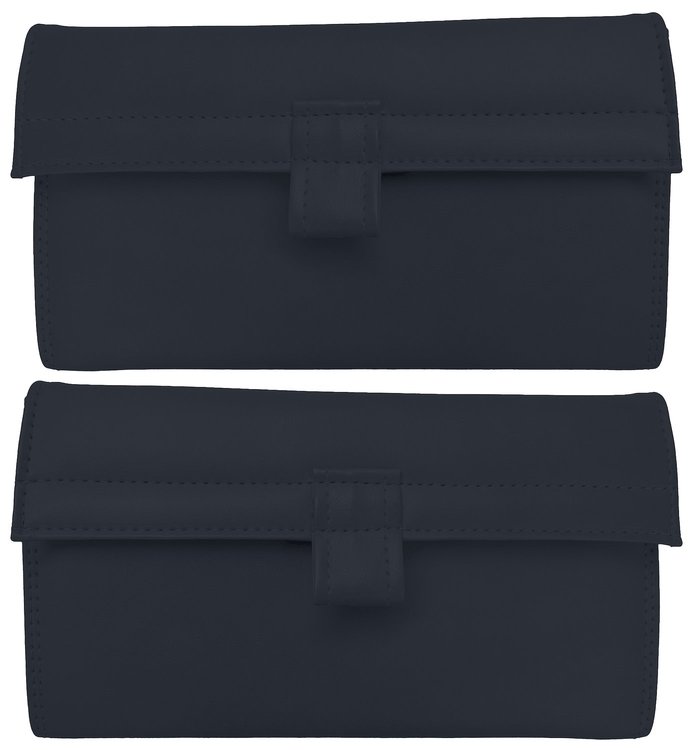 Front Door Panel Pockets for 1979-1991 Chevrolet, GMC Crew/Standard Cab Truck [Sierra Vinyl, Navy Blue]