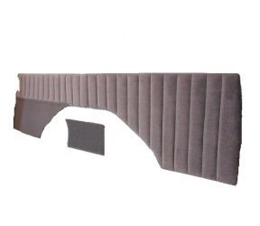 Rear Interior Panels for 1976-1991 Chevrolet K5 Blazer, GMC Jimmy [With Pleats, Charcoal Velour, Gray Carpet]