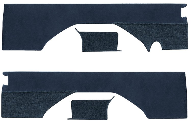Rear Interior Panels for 1976-1991 Chevrolet K5 Blazer, GMC Jimmy [Without Pleats, Royal Blue Velour, Blue Carpet]