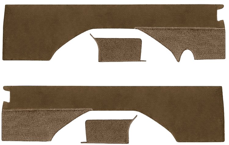 Rear Interior Panels for 1976-1991 Chevrolet K5 Blazer, GMC Jimmy [Without Pleats, Sandstone Velour, Tan/Almond Carpet]