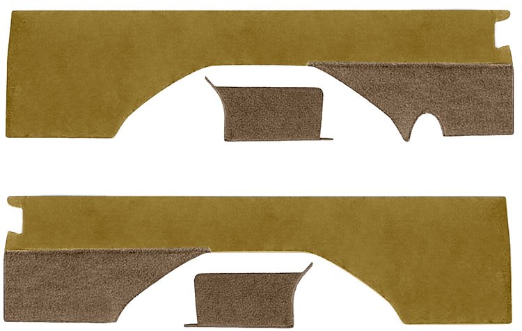 Rear Interior Panels for 1976-1991 Chevrolet K5 Blazer, GMC Jimmy [Without Pleats, Buckskin Oxen, Tan/Almond Carpet]