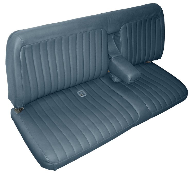 Bench Seat Upholstery for 1988-1995 Chevrolet, GMC C/K Series Standard Cab Truck [Madrid Vinyl, Medium Blue]