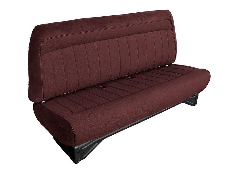 Bench Seat Upholstery for 1988-1996 Chevrolet, GMC C/K Series Standard Cab Truck [Madrid Vinyl, Maroon]