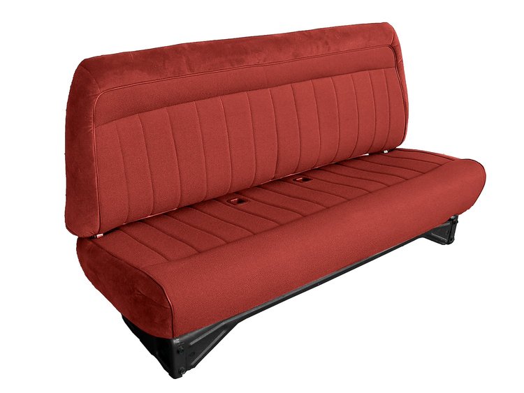 Bench Seat Upholstery for 1988-1996 Chevrolet, GMC C/K Series Standard Cab Truck [Madrid Vinyl, Red]