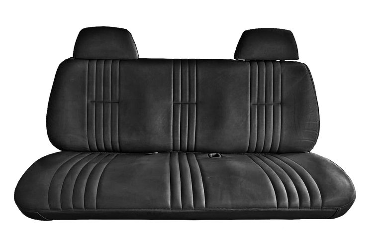 Bench Seat Upholstery for 1995-1998 Chevrolet, GMC C/K Series Standard Cab Truck [Madrid Vinyl, Black]