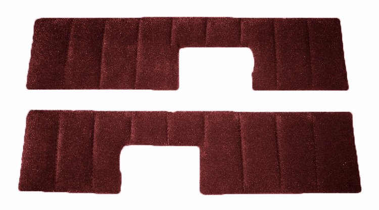 Rear Door Panel Inserts for 1981-1988 Chevy Suburbans [Velour, Burgundy]