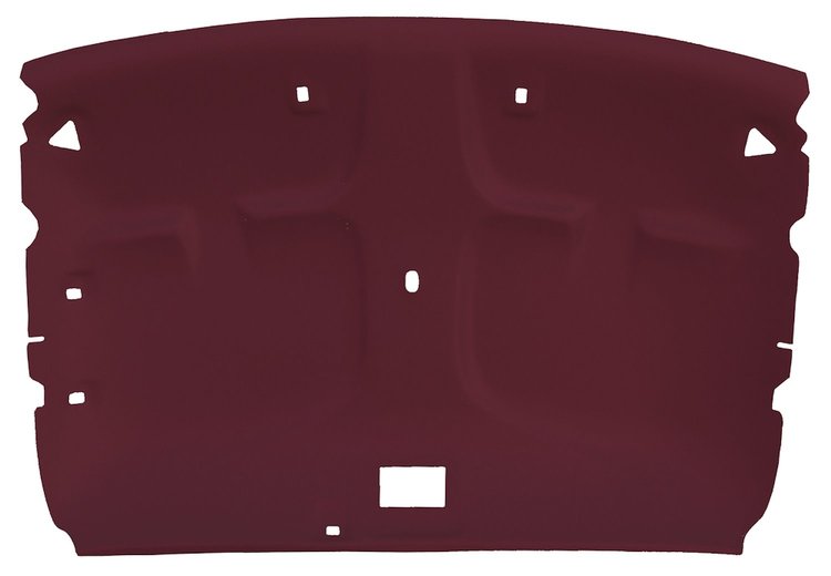 ABS Plastic Headliner for 1993-1997 Ford Ranger Standard Cab Truck [Foambacked Cloth, Dark Ruby Red]