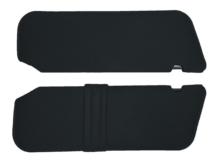 Sun Visors for 1993-1997 Ford Ranger [Without Mirrors, Sierra Vinyl, Black]