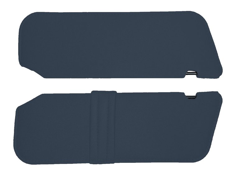 Sun Visors for 1993-1997 Ford Ranger [Without Mirrors, Sierra Vinyl Medium Blue]