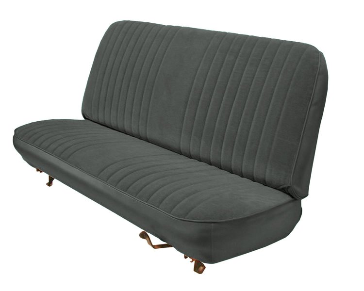 Front Bench Seat Upholstery for 1983-1992 Ford Ranger Standard Cab Truck [Charcoal Sierra Vinyl]