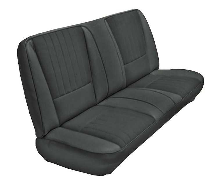 Front Bench Seat Upholstery for 1983-1992 Ford Ranger Standard Cab Truck w/4x4 [Charcoal Sierra Vinyl]