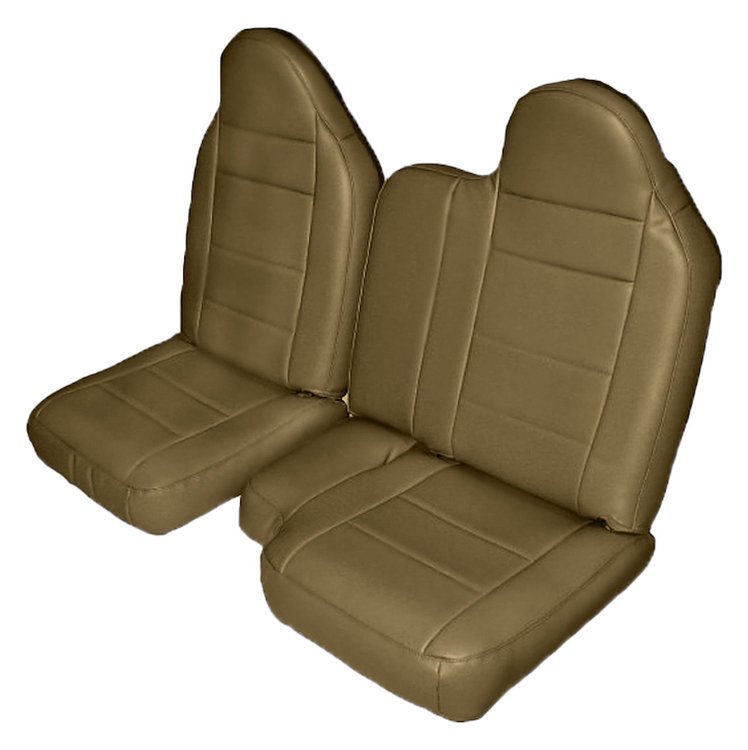 60/40 Front Seat Upholstery for 1998-2003 Ford Ranger Standard Cab Truck [Palomino Sierra Vinyl]