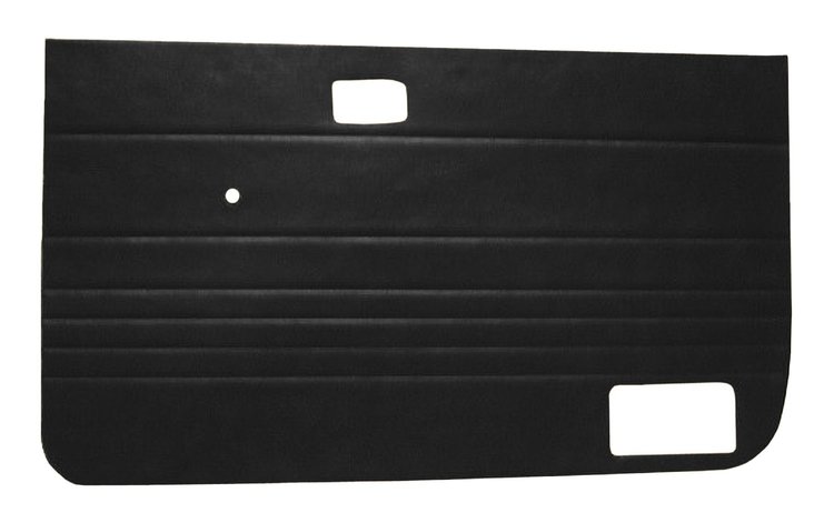Door Panels for 1988-1989 Ford Ranger Standard Cab, Bronco II [Sierra Vinyl, Black]