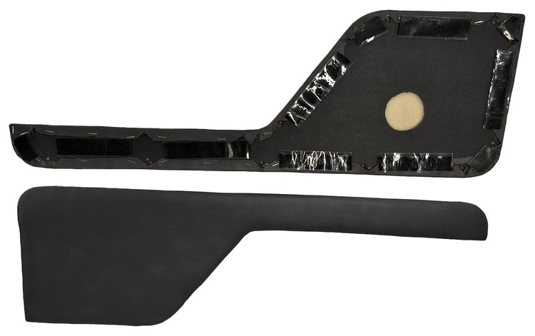 Door Panel Inserts for 1973-1979 Ford F-100, 1975-1979 Ford F-150 [Corinthian, Black]