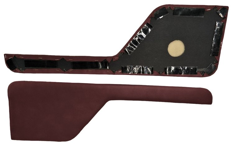 Door Panel Inserts for 1973-1979 Ford F-100, 1975-1979 Ford F-150 [Madrid, Maroon]