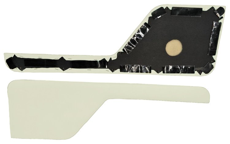 Door Panel Inserts for 1973-1979 Ford F-100, 1975-1979 Ford F-150 [Corinthian, White]