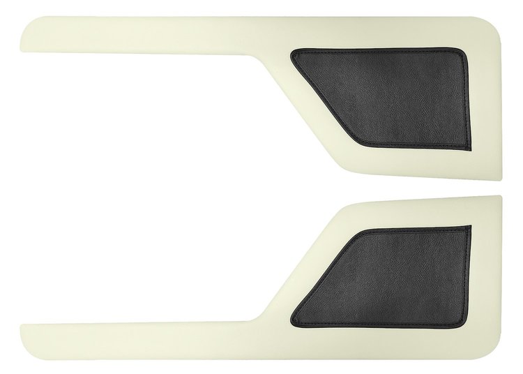 Door Panel Inserts for 1973-1979 Ford F-100, 1975-1979 Ford F-150 [Corinthian and Sierra, Black and Off White]