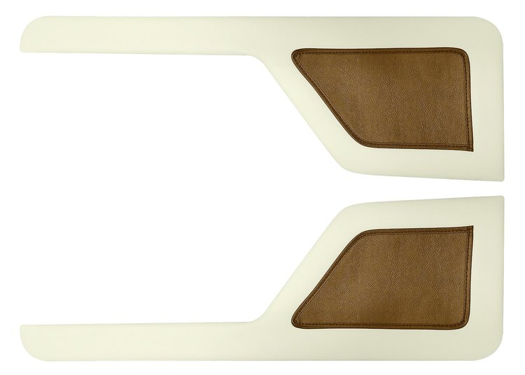 Door Panel Inserts for 1973-1979 Ford F-100, 1975-1979 Ford F-150 [Corinthian and Sierra, Ginger and Off White]