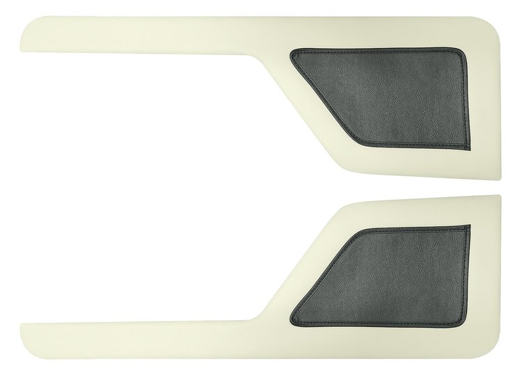 Door Panel Inserts for 1973-1979 Ford F-100, 1975-1979 Ford F-150 [Sierra, Charcoal and Off White]