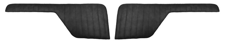 Door Panel Inserts for 1973-1979 Ford F-100, 1975-1979 Ford F-150 [Corinthian, Black]