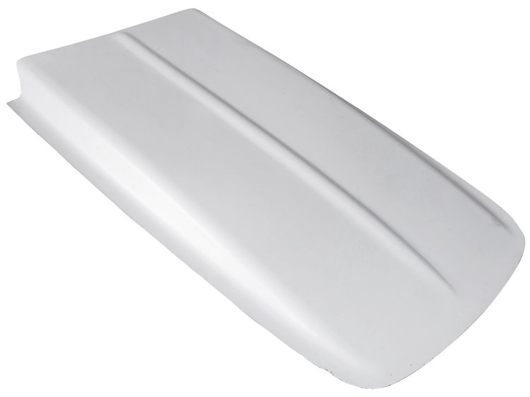 Fiberglass Z28 Style Cowl Induction Hood Scoop, 2.5 in. H [White]