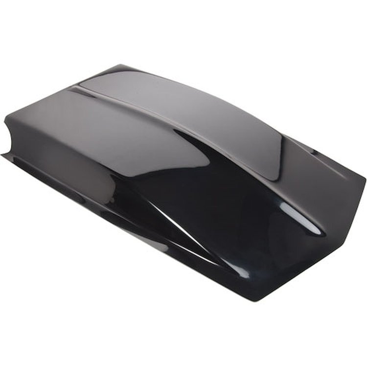 Fiberglass Z28 Style Cowl Induction Hood Scoop, 4 in. H [Black]