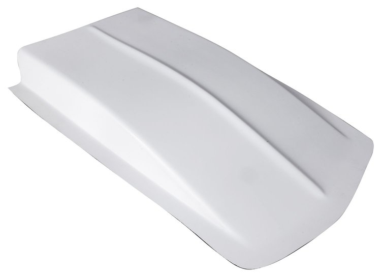 Fiberglass Z28 Style Cowl Induction Hood Scoop, 4 in. H [White]