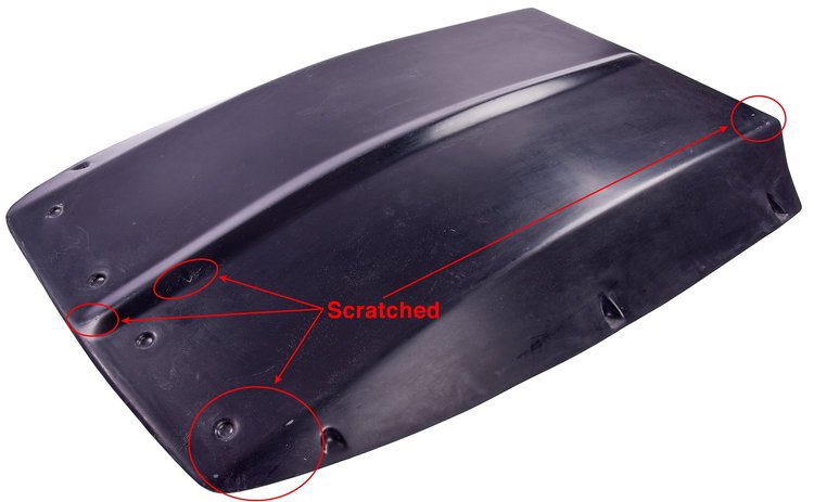 *BLEMISHED Fiberglass Z28 Cowl Scoop 4 in. H x 29 3/4 in. W x 42 1/2 in. L