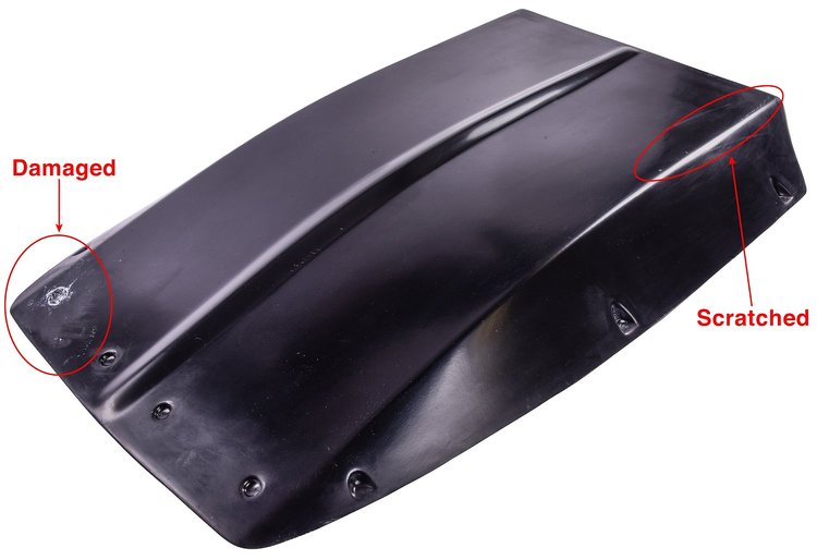 *BLEMISHED Fiberglass Z28 Cowl Scoop 4 in. H x 29 3/4 in. W x 42 1/2 in. L