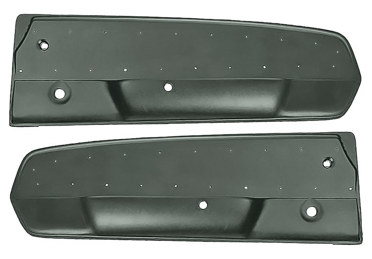 Deluxe Front Door Panels for 1967 Ford Mustang [Sierra Grain Vinyl, Ivy Gold]