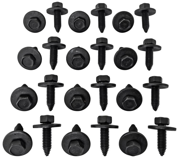 Door Hinge Bolt Kit for Select 1973-1991 GM Trucks [Set of 24]