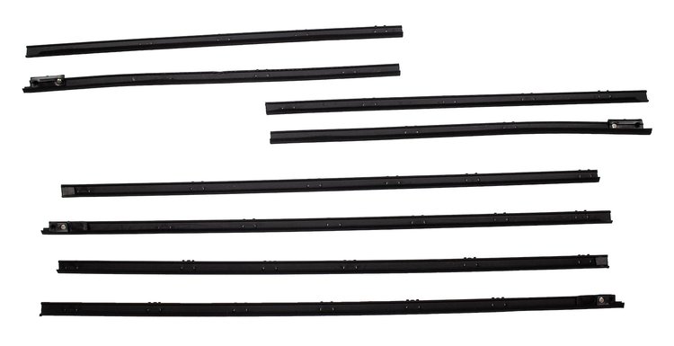 Complete Window Guide Felt Kit for 1964 Chevelle Coupe/HT [8-Piece Original Style Material]