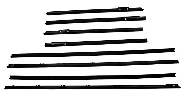 Complete Window Guide Felt Kit for 1964 Chevrolet Chevelle Convertible [8-Piece Original Style Material]