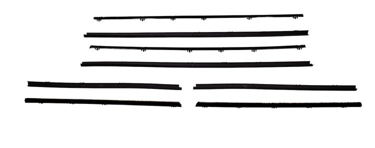 Complete Window Guide Felt Kit for 1965 Chevrolet Chevelle Coupe/HT [8-Piece Replacement Style Material]