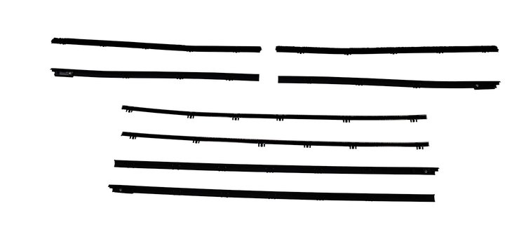 Complete Window Guide Felt Kit for 1965 Chevrolet Chevelle Coupe/HT [8-Piece Original Style Material]